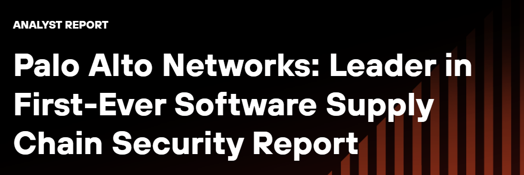 Palo Alto Networks: Leader in First-Ever Software Supply Chain Security Report