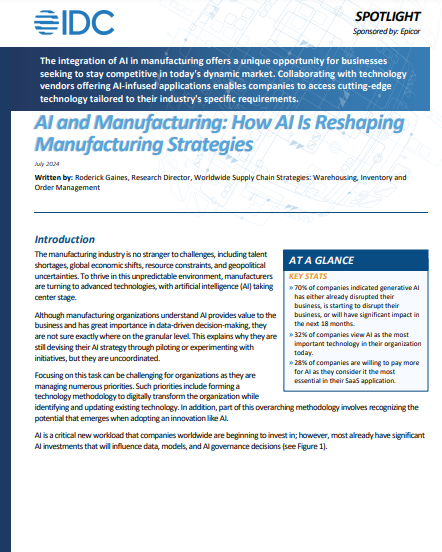 How AI Is Reshaping Strategies in Manufacturing