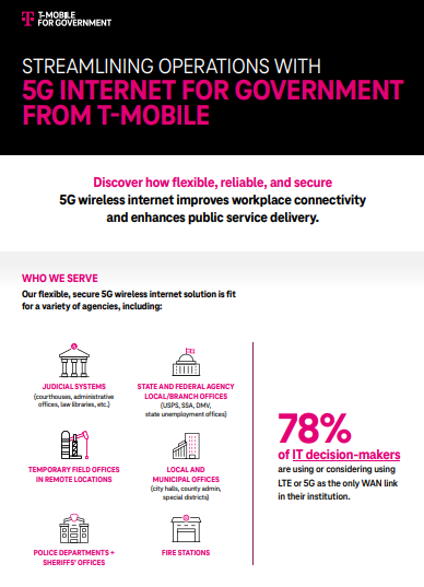 Federal Civilian - Government Internet From T-Mobile Infographic