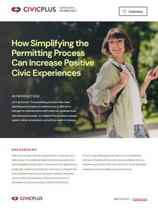 How Simplifying Your Permitting Process Can Increase Positive Civic Experiences