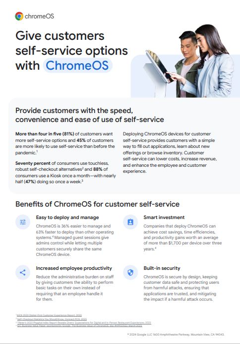 Give Customers Self-Service Options with ChromeOS