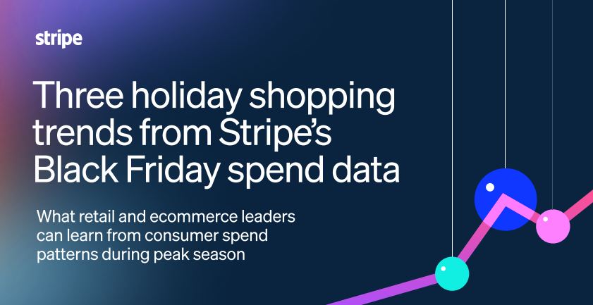 Infographic: Three shopping trends from Stripe’s Black Friday and Cyber Monday spend data