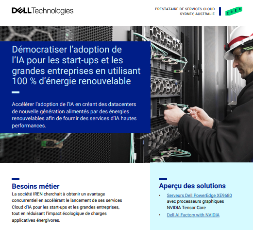 Démocratiser l’adoption de l’IA pour les start-ups et les grandes entreprises en utilisant 100 % d’énergie renouvelable
