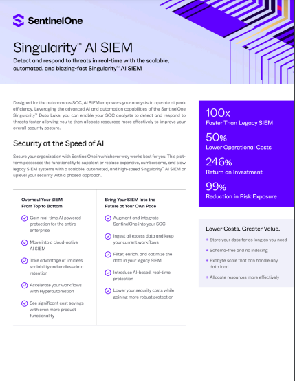 Singularity AI SIEM
