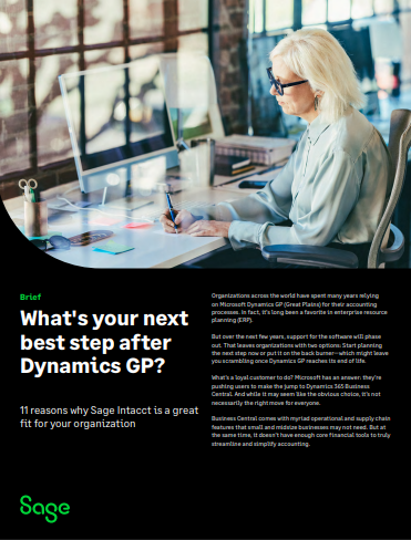 What's Your Next Best Step After Dynamics GP?
