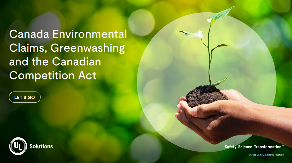 Canada Environmental Claims, Greenwashing and the Canadian Competition Act