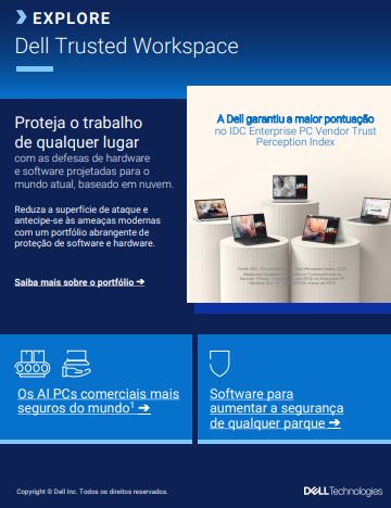 Brochura de segurança de endpoint do Dell Trusted Workspace