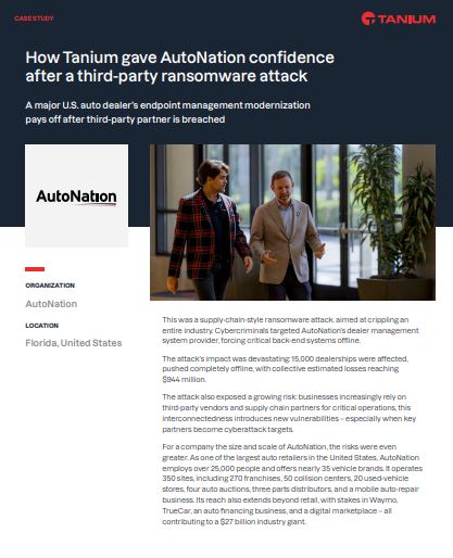 How Tanium gave AutoNation confidence after a third-party ransomware attack