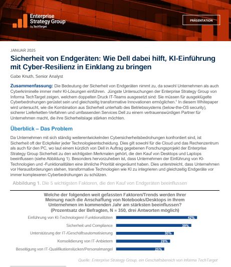 Sicherheit von Endgeräten: Wie Dell dabei hilft, KI-Einführung mit Cyber-Resilienz in Einklang zu bringen