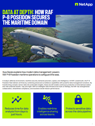 Data at depth: How the Royal Airforce UK P-8 Poseidon secures the maritime domain