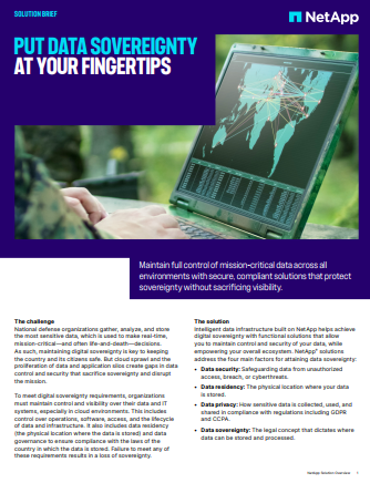 Put digital data sovereignty at your fingertips