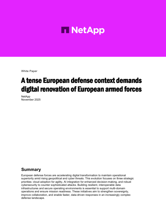 Acceleration of digital transformation at European Armed Forces