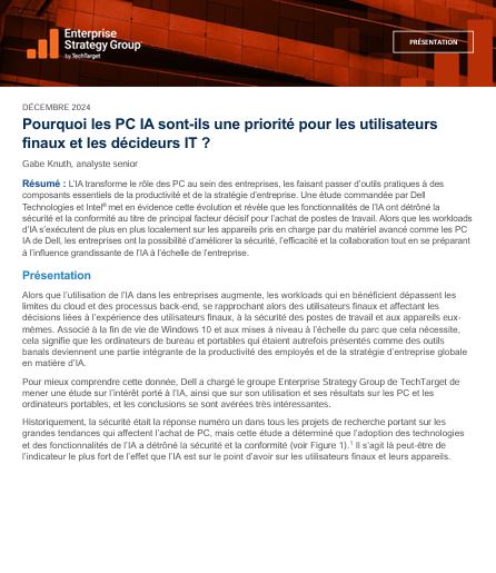 Pourquoi les PC IA sont-ils une priorité pour les utilisateurs finaux et les décideurs IT ? 1