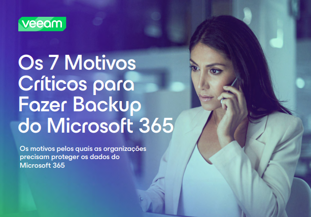 O Registre-se para baixar s 7 motivos críticos para fazer backup do Microsoft 365
