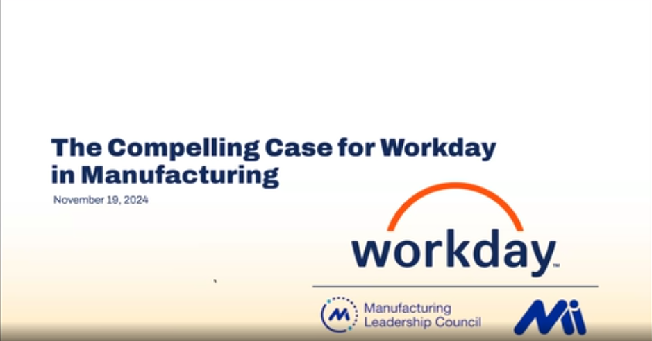 The Compelling Case for Workday in Manufacturing