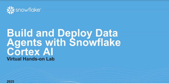 Build and Deploy Data Agents with Snowflake Cortex AI