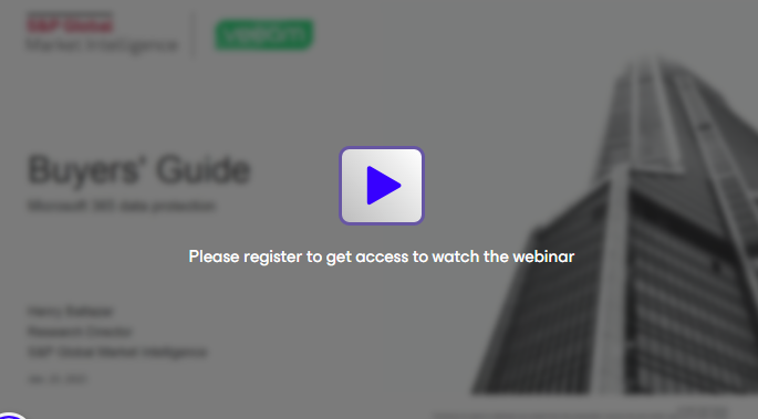 Buyers' Guide: Microsoft 365 Data Protection - Webinar