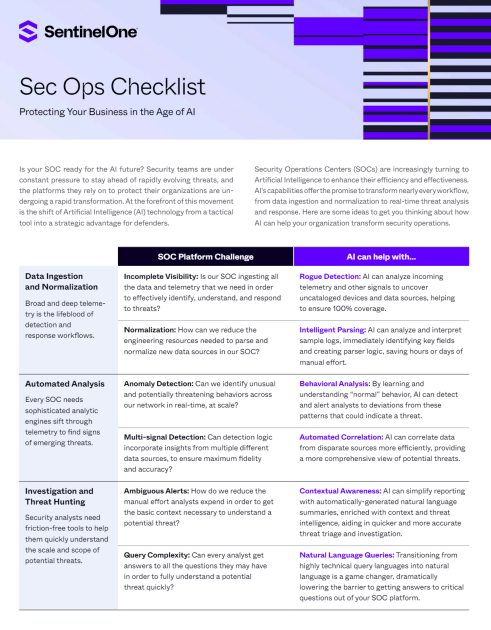 Sec Ops Checklist: Protecting Your Business In The Age Of AI